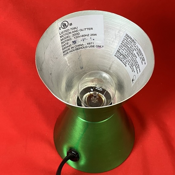 Lava Lite Lamp 2017 14.5" Bob Marley / Blue Liquid / Yellow Wax / 2124 / Flaw - Picture 15 of 17